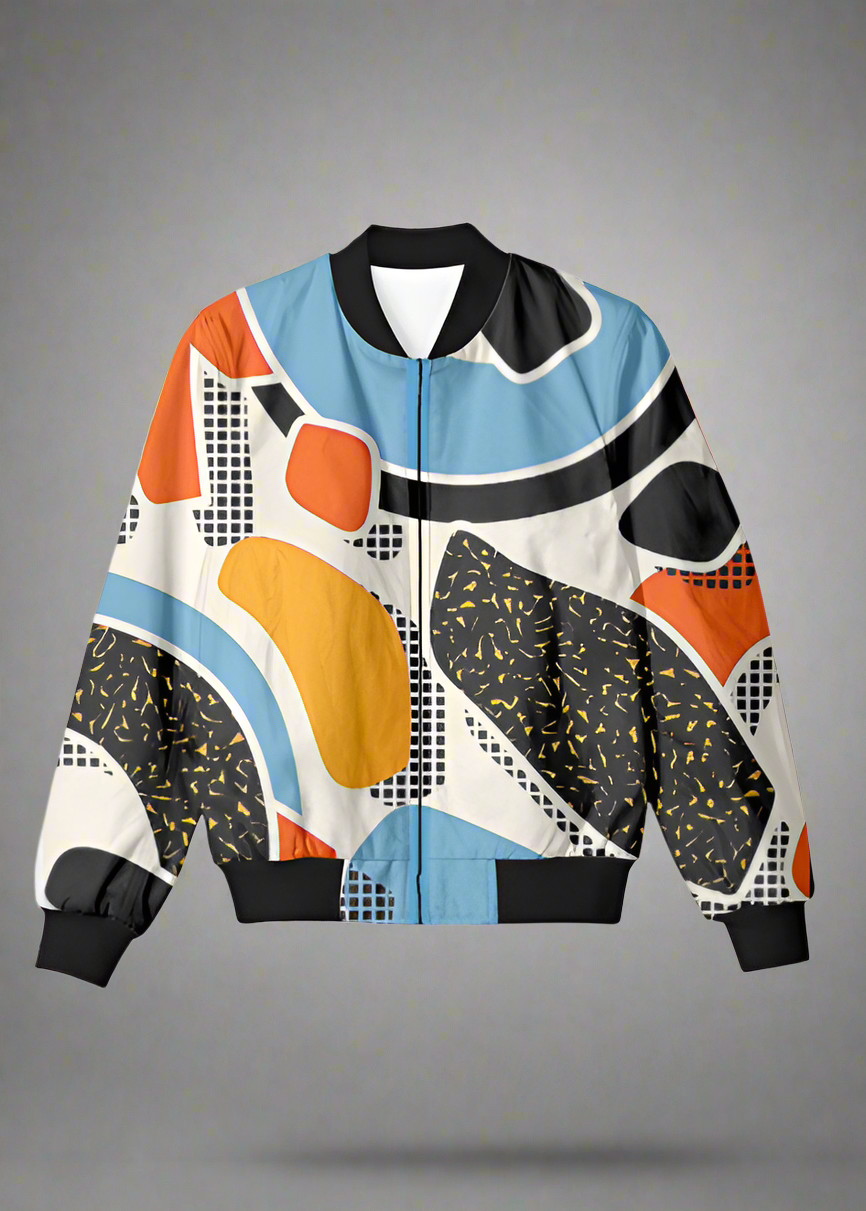 Abstract Bomber Jacket