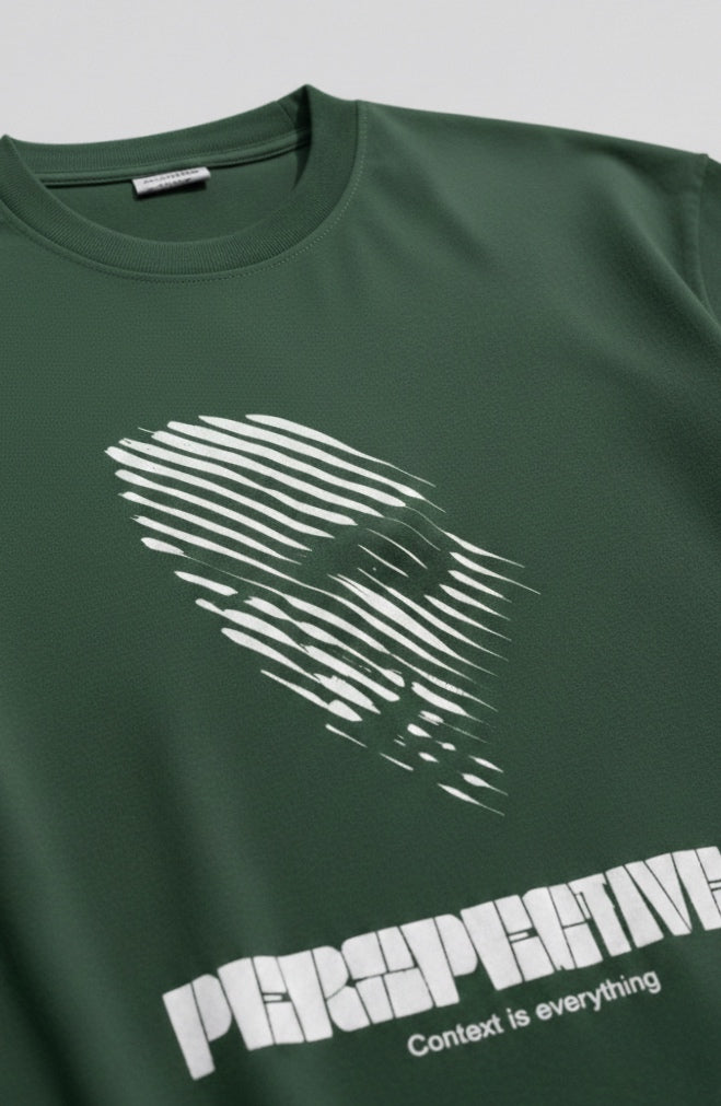 PERSPECTIVE — Forest Green Oversized Tee