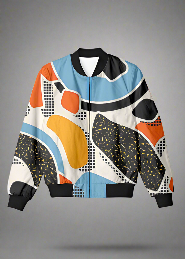 Abstract Bomber Jacket