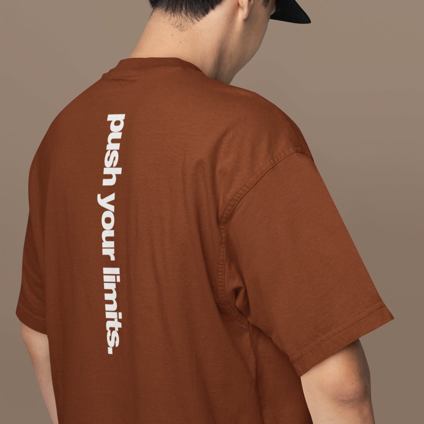 Brown Oversized T-shirt by No Bounds