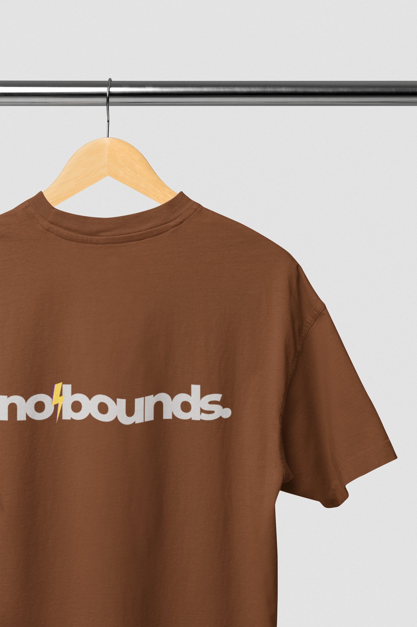 Brown Oversized T-shirt by No Bounds